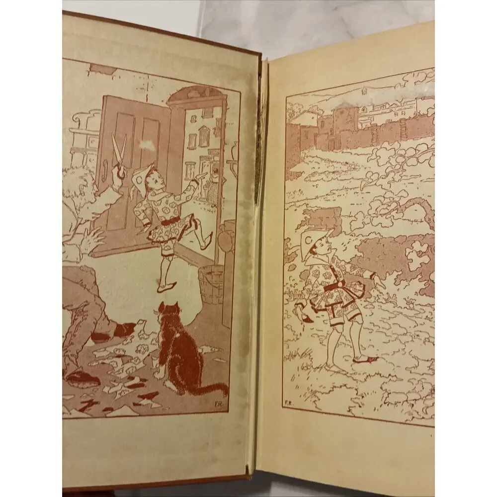 The Adventures of Pinocchio illustrated Frederick Richardson Antique By Collodi
